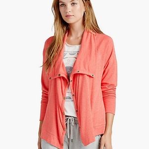 Lucky Lotus | Drapey Snap Front Viscose Cardigan M